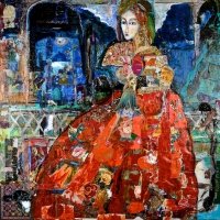 1001 stories  |  mixed media on canvas  |  52